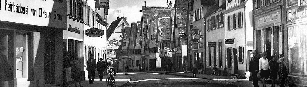 Blick in die Marktstraße 1960