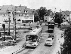 Bahnschranken in der Bahnhofstraße