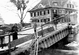 Gesprengte Brenzbrücke