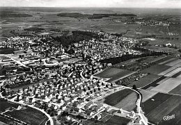 Luftaufnahme ganz Giengen 1958