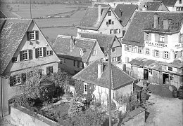 Blick von oben auf die vordere Tanzlaube