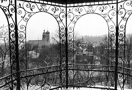 Aussicht auf die Stadt vom Pavillon