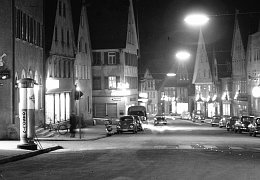 Marktstraße in den 50ern bei Nacht