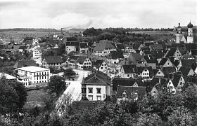 Blick zum Schwibbogenplatz und Postbergdurchbruch