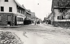 Blick in die Hermaringerstraße der 50er