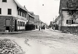 Blick in die Hermaringerstraße der 50er