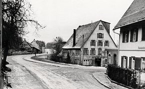 Blick in die Bahnhofstraße der 50er