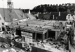 Bauarbeiten am neuen Gubi