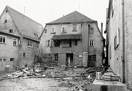 Rückseite Bollens in der unteren Marktstraße