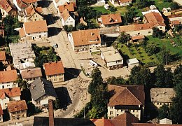Luftaufnahme der Jahn-Tankstelle