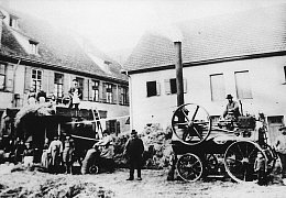 Lokomobil in der Spitalstraße