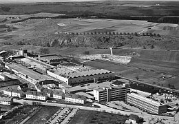 Luftaufnahme über Firma Bosch und Irpfel