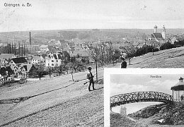 Blick über Giengen von 1910