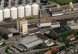 Luftbild des Zirn Lagerhauses