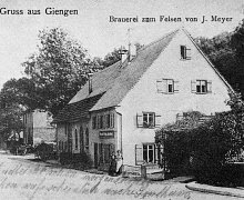 Postkarte Gasthaus Felsen von 1934