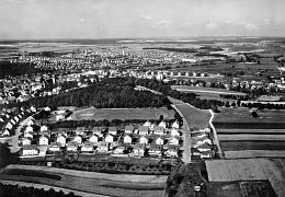 Luftaufnahme Schießbergsiedlung und Stadion