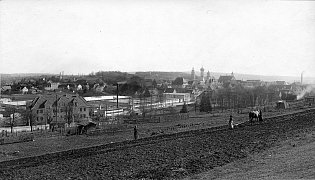 Panoramablick vom Bruckersberg von 1915