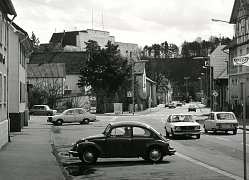 Blick auf Waldhornkreuzung in die Burgstraße