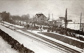 Umzug auf der Bahnhofstraße