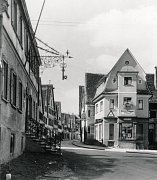 Unteres Ende der Marktstraße mit Gasthaus Schlüssel