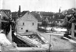 Eingang zur Färbergasse mit Färberkanal