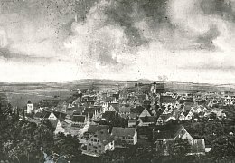 Panorama von Giengen aus dem Jahr 1877