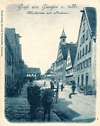 Postkarte der Marktstraße von 1905