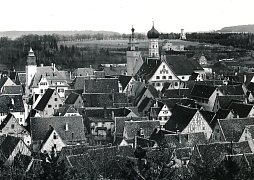 Blick über die Altstadt auf den Schießberg