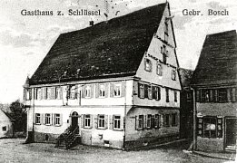 Gasthaus Schlüssel mit Durchgang Biberstraße