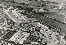 Luftaufnahme des Geländes der Firma Bosch