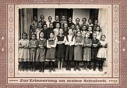 Erinnerungsfoto einer Realschulklasse