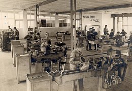 Blick in die Lehrwerkstatt der Firma Steiff