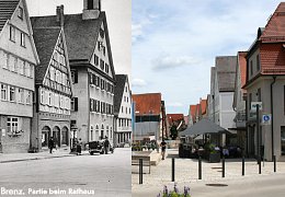 Obere Marktstraße 1935 und 2024 im Vergleich
