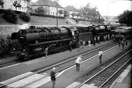 Drei Loks im Bahnhof Giengen