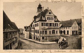 Blick auf die alte Post von 1925